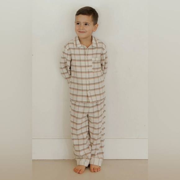 Rylee & Cru Kids Long Sleeve Holiday Pajamas Plaid Size 8-9 - Picture 1 of 5